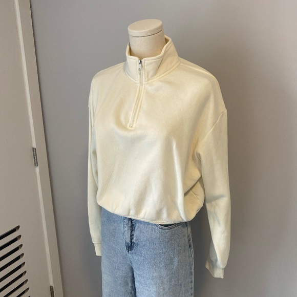 Yellow Quarter Zip Sweater - Picture 2 of 7